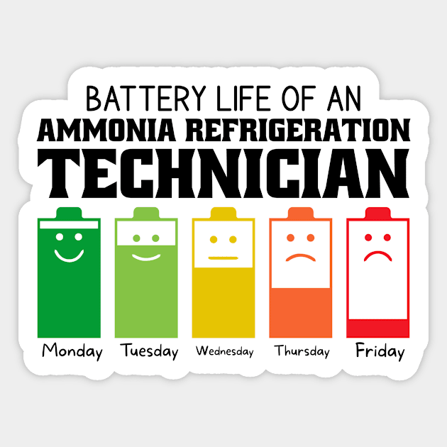 Battery Life Of An Ammonia Refrigeration Technician Sticker by Stay Weird